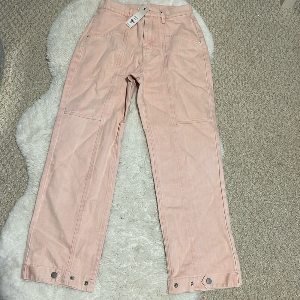 Francesca’s rosy pink jeans! Size 24! Straight jeans